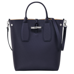 Roseau Crossbodytas M , Bosbessenblauw - Leder