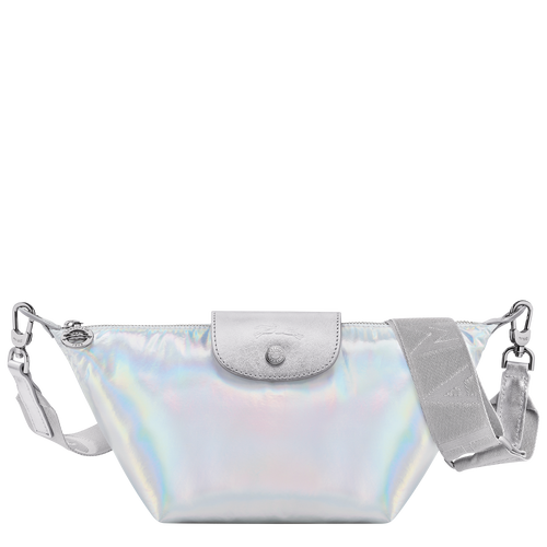 Le Pliage Collection XS Crossbody bag , Silver - Canvas - View 1 of  3