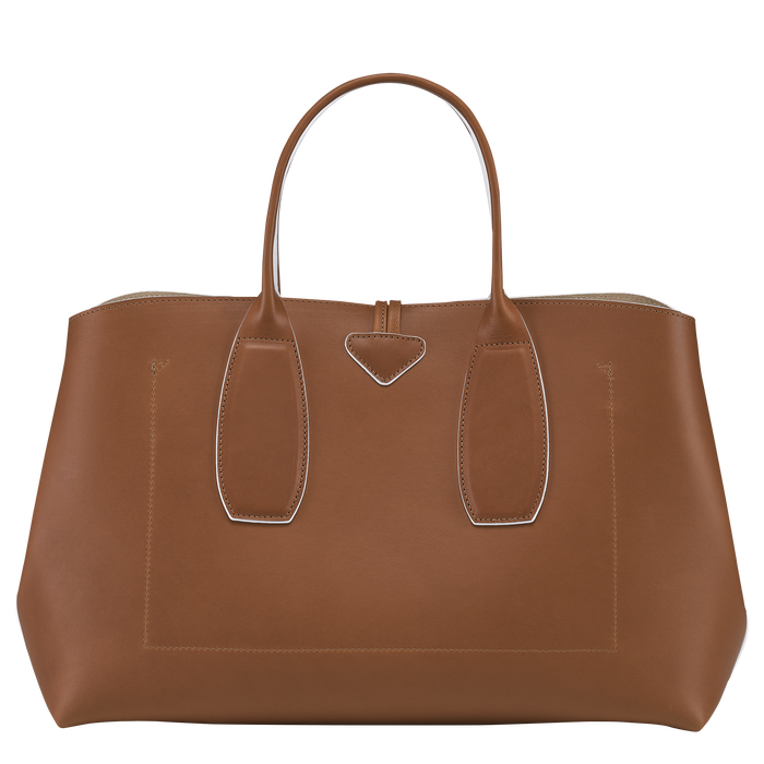 Top handle bag L Roseau Cognac (10059HQS504) | Longchamp US