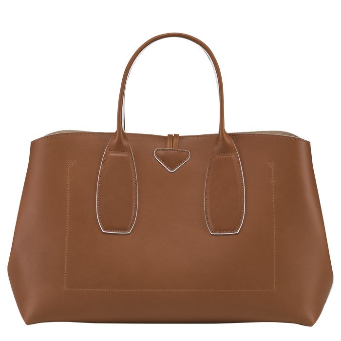 Top handle bag L Roseau Cognac (10059HQS504) | Longchamp US Top handle bag L Roseau Cognac (10059HQS504) | Longchamp US