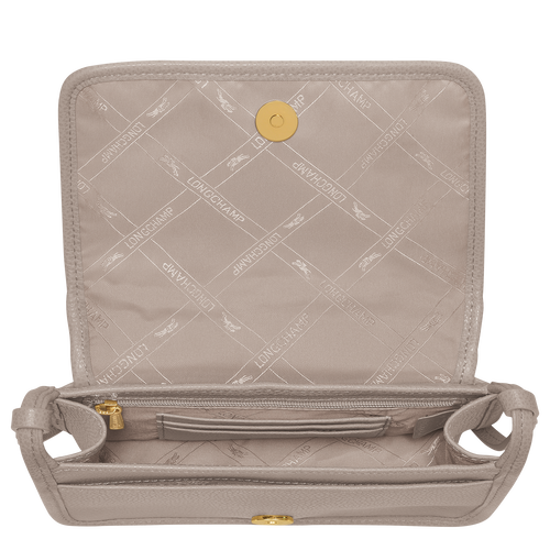 Le Foulonné Wallet on chain , Turtledove - Leather - View 5 of  5