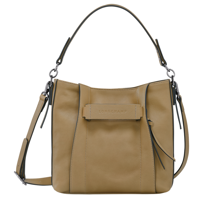 Longchamp 3D Shoulder Bucket Bag Brown