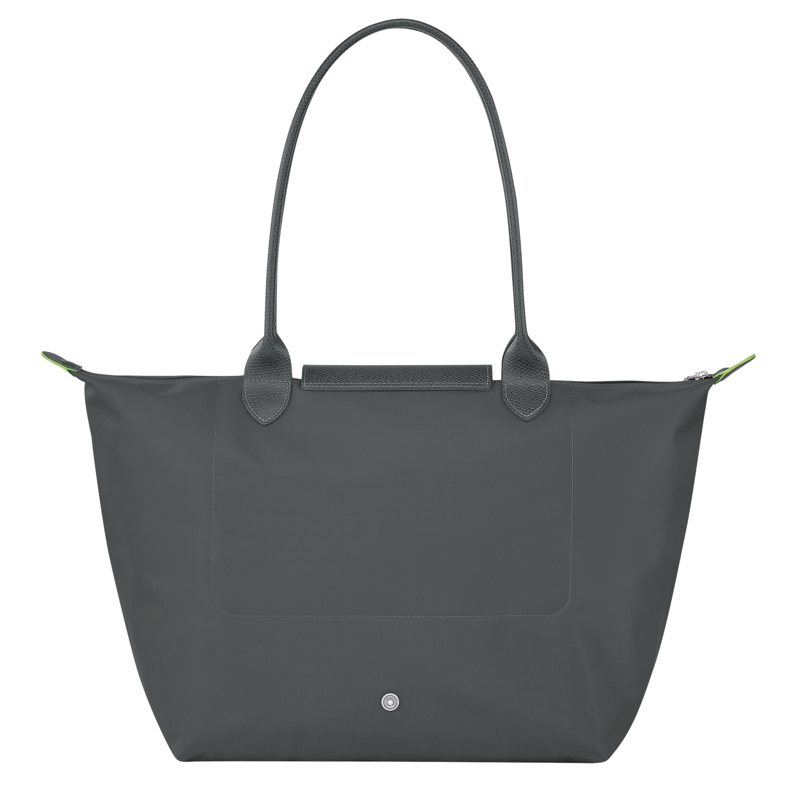 Le Pliage Green L Tote bag Graphite Recycled canvas Longchamp GB