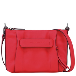 Longchamp 3D 斜背袋 S , 紅色 - 皮革