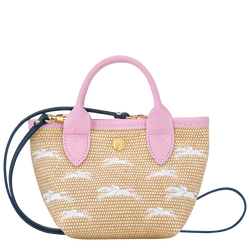 THE NEW LONGCHAMP RAFFIA LE PANIER PLIAGE VANITY BAG