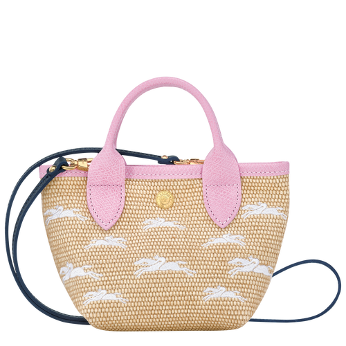 Handtasche XS Le Panier Pliage , Canvas - Pink - Ansicht 4 von 4