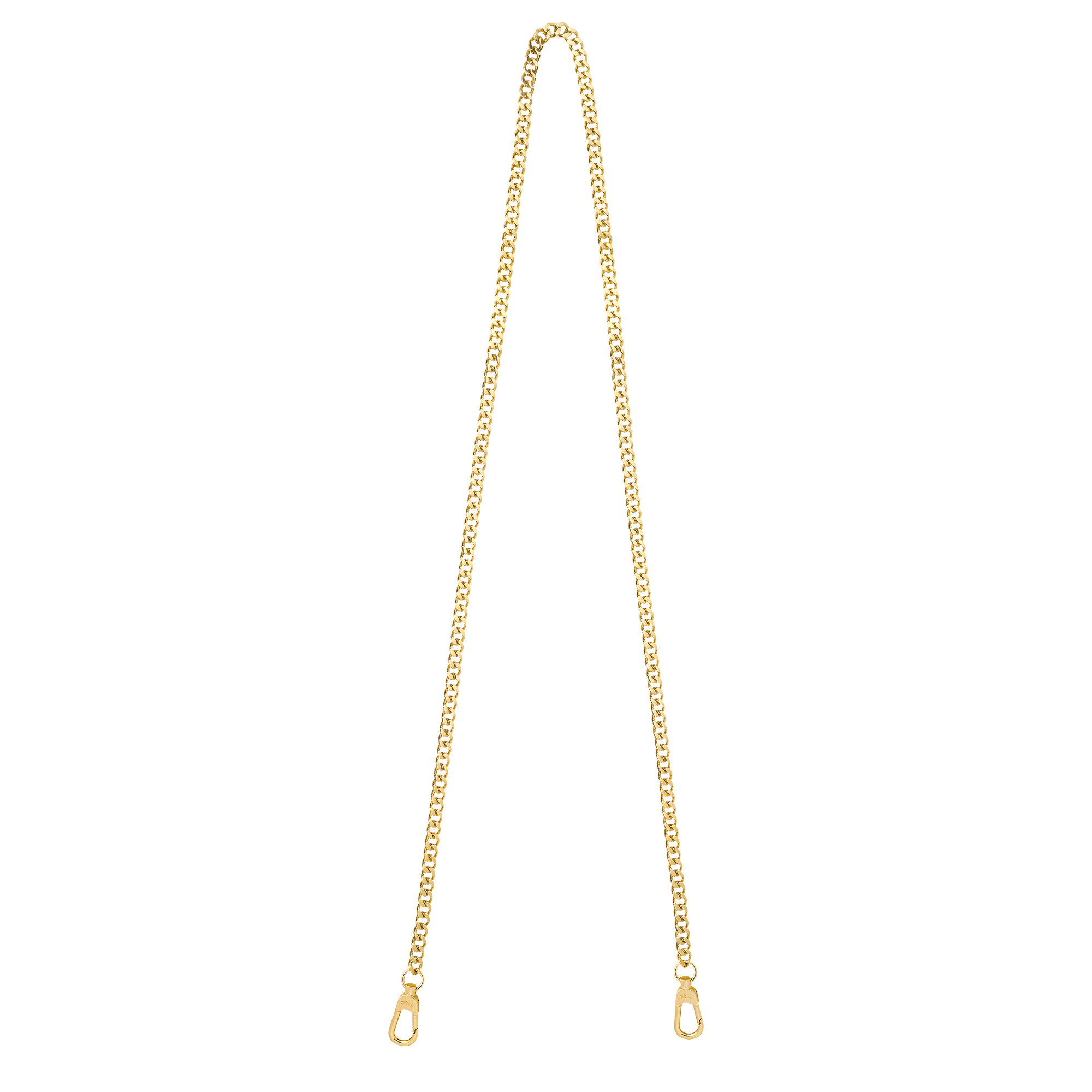 Longchamp chaîne Schouderriem, Heel licht goudkleurig