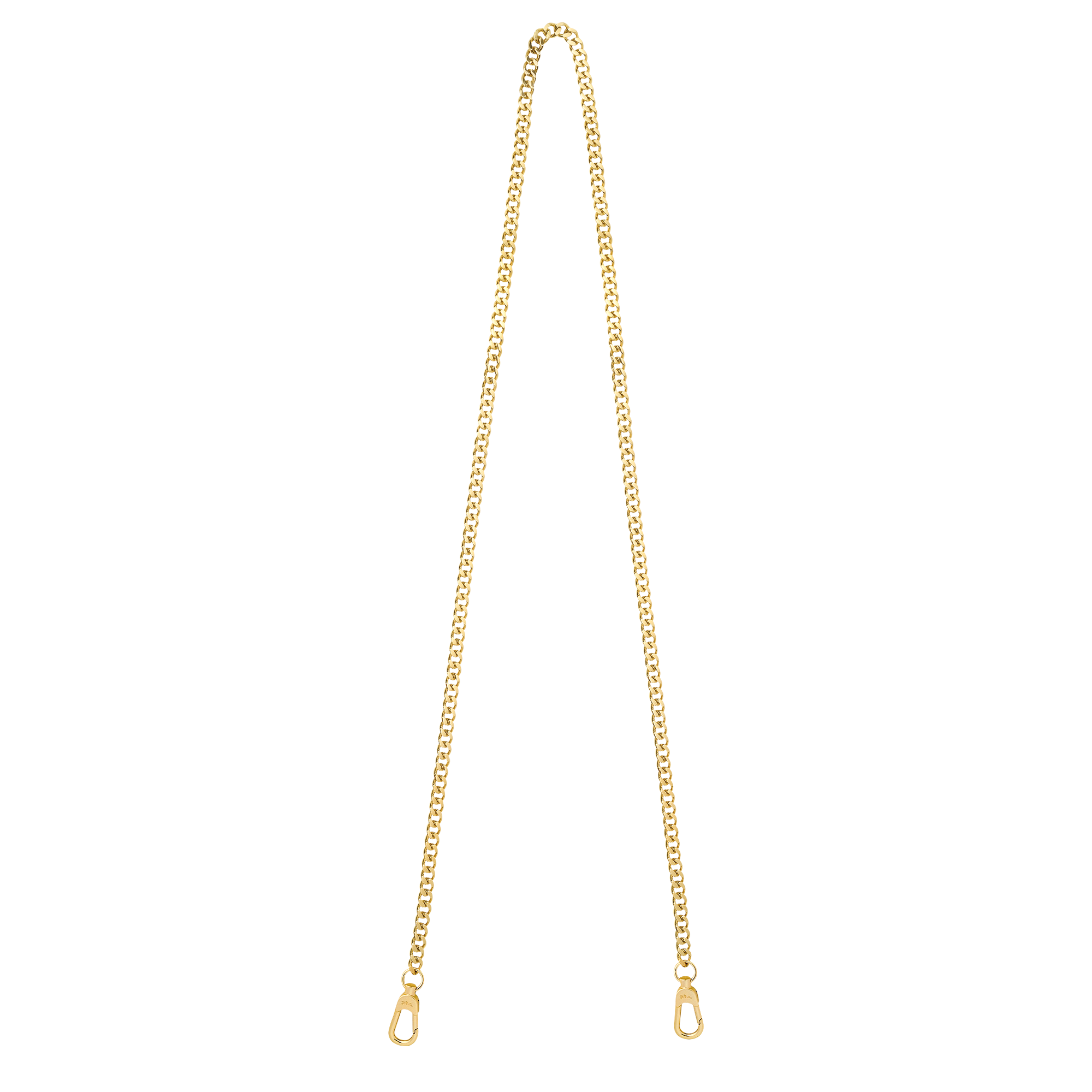 Longchamp chaîne Schouderriem, Heel licht goudkleurig