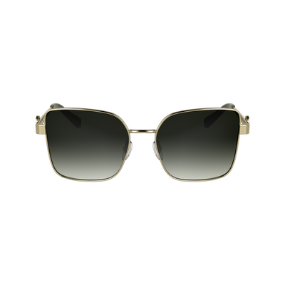 Lunettes de soleil , Métal - Or/Kaki