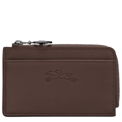 Porta-cart&otilde;es Le Pliage Xtra , Pele - Castanho mocha