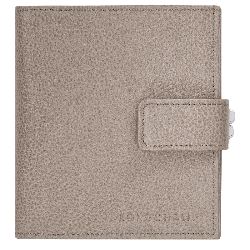 Le Foulonné Compact wallet , Turtledove - Leather  - View 1 of 2
