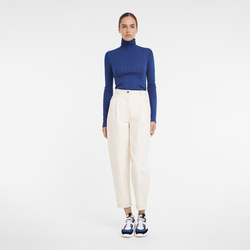 Trousers , Ecru - Cotton