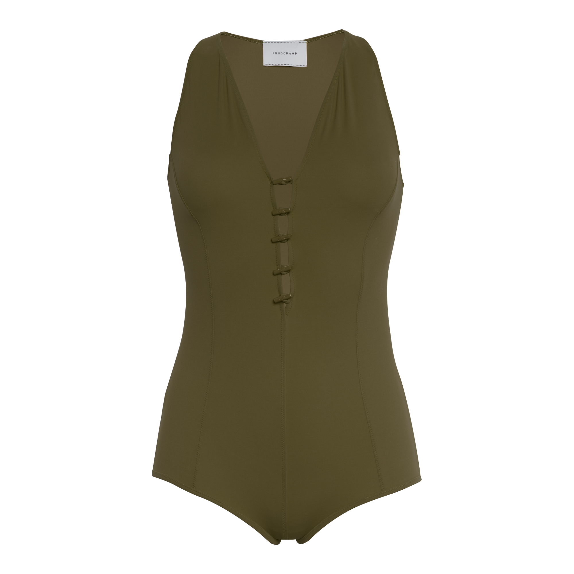 null Badeanzug, Khaki