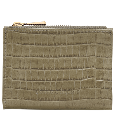 Longchamp Pocket Compact wallet, Olive