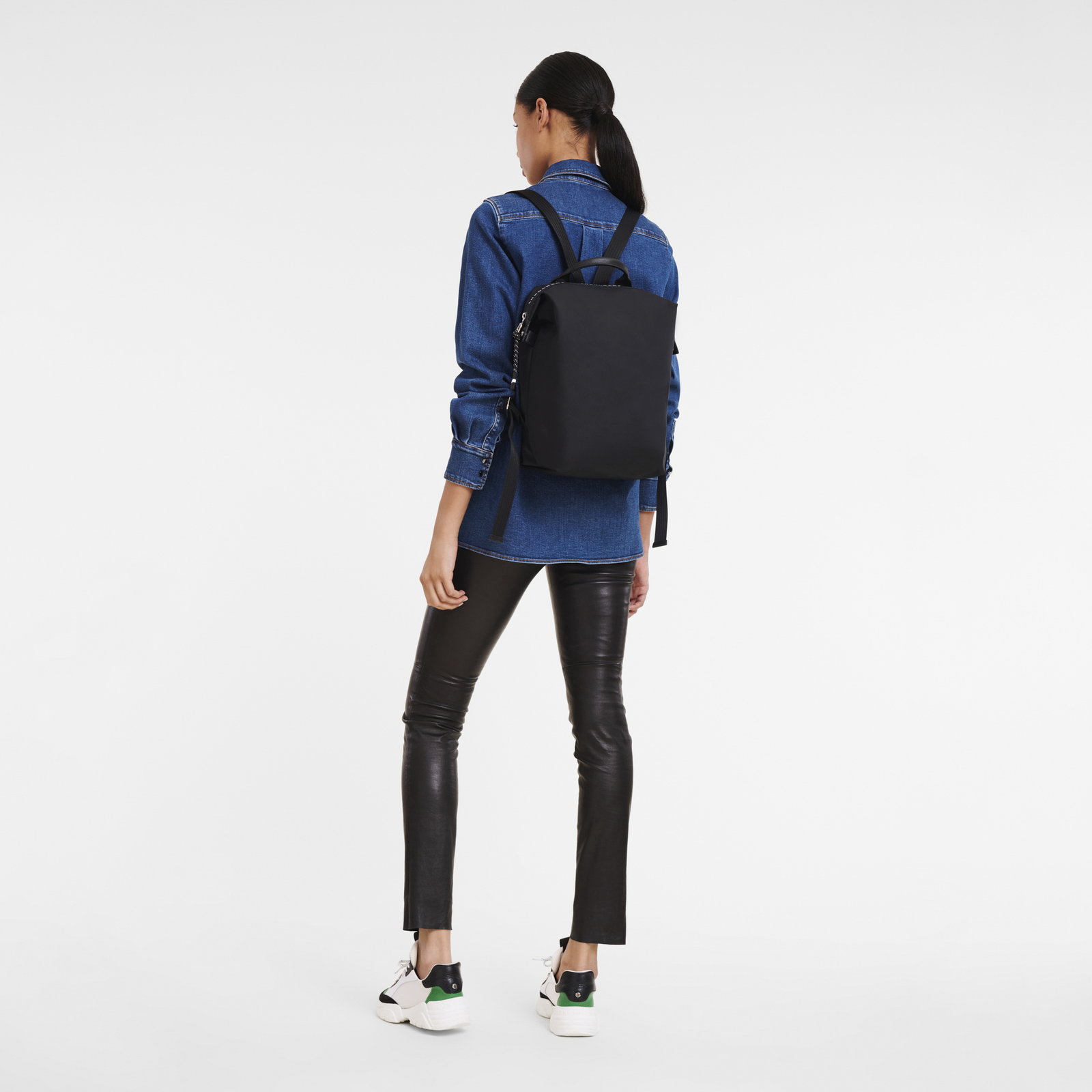Longchamp 2.0 leather sales backpack