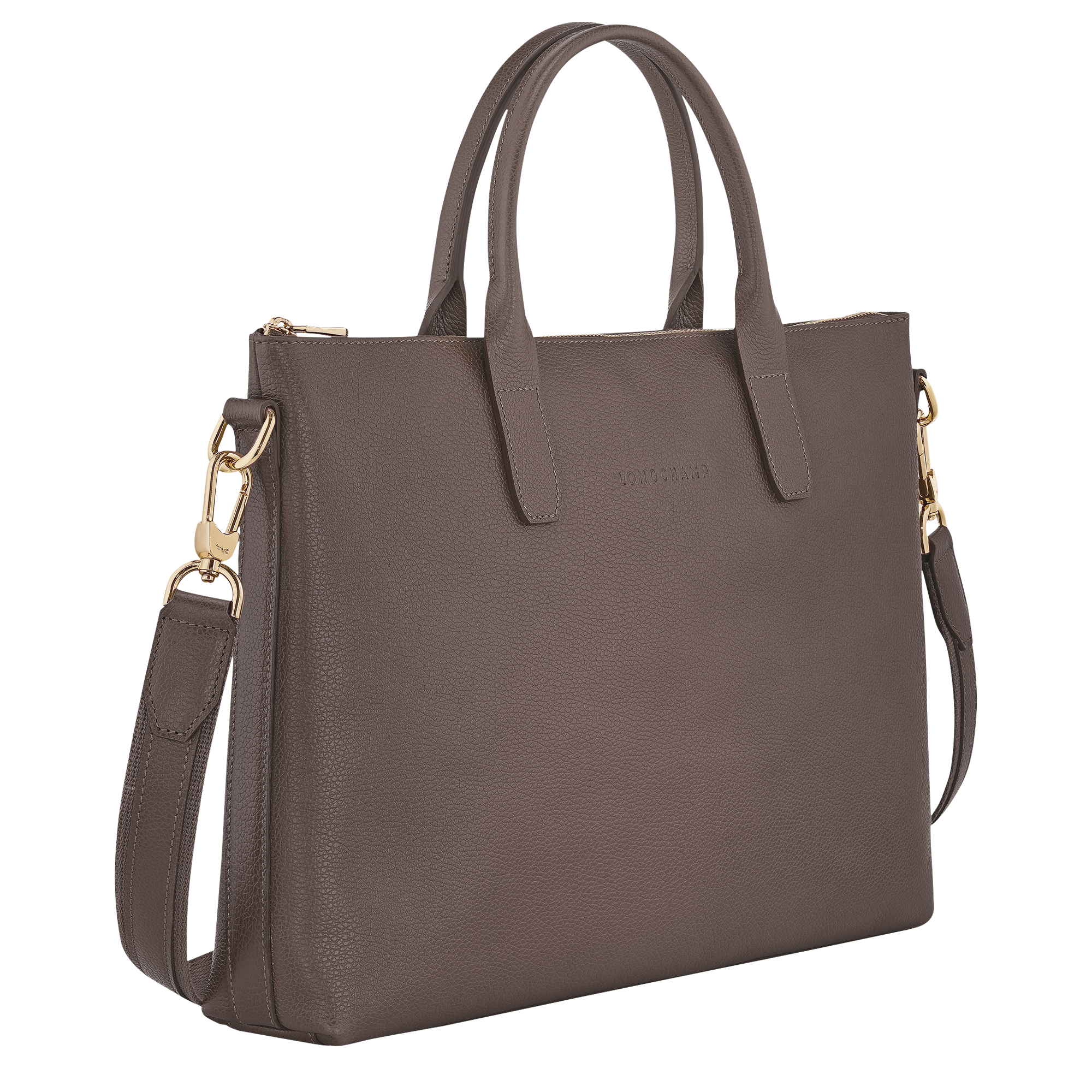 Le Foulonn&eacute; Briefcase S, Taupe