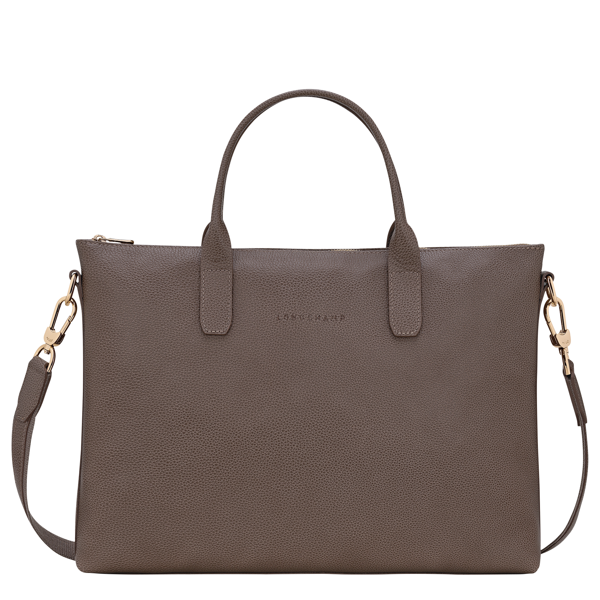 Le Foulonn&eacute; Briefcase S, Taupe