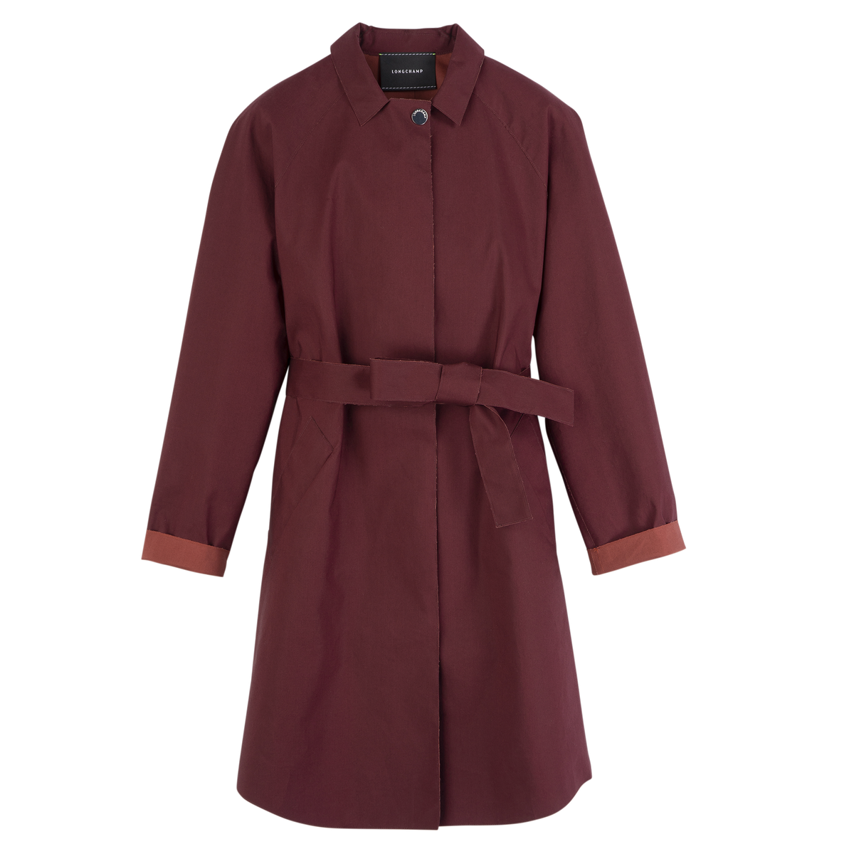 Женская куртка Longchamp Trench coat 61528CPR, цвет: Бордовый