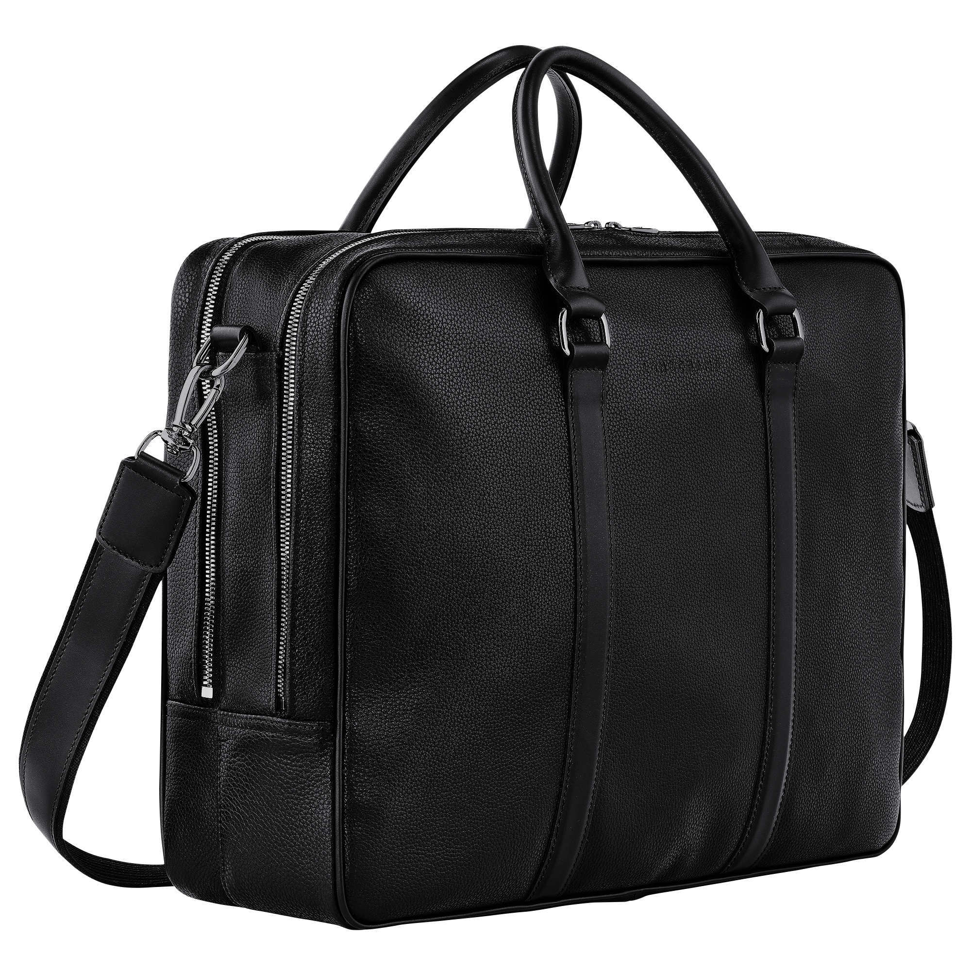 Le Foulonné Briefcase L, Black