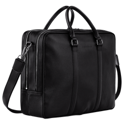 Le Foulonné Briefcase L, Black
