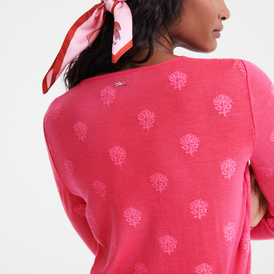 null Round neck sweater, Pink