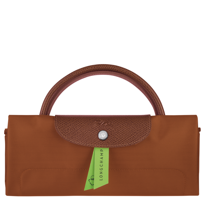Le Pliage Green S Travel bag , Cognac - Recycled canvas  - View 6 of  6