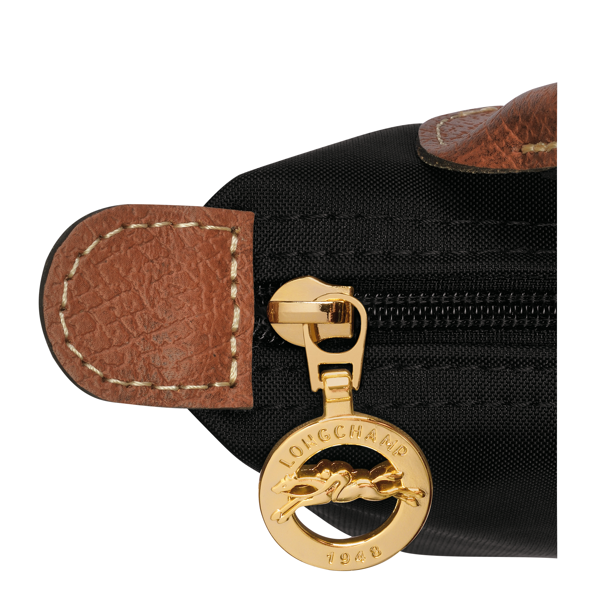 Le Pliage Original Pouch with handle, Rose gold