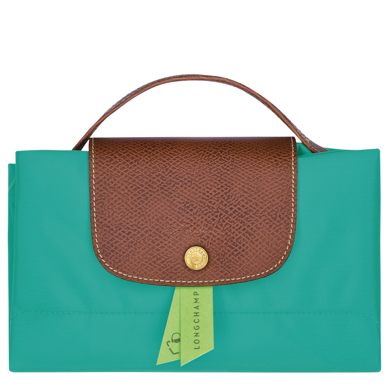 Le Pliage 原創系列 公事包 S , 綠松石色 - 再生帆布  - 查看 5 5