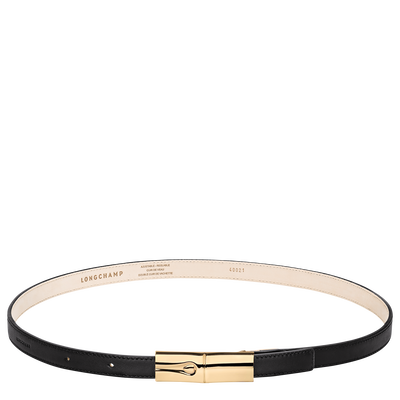 Le Roseau Ladies' belt , Black - Leather