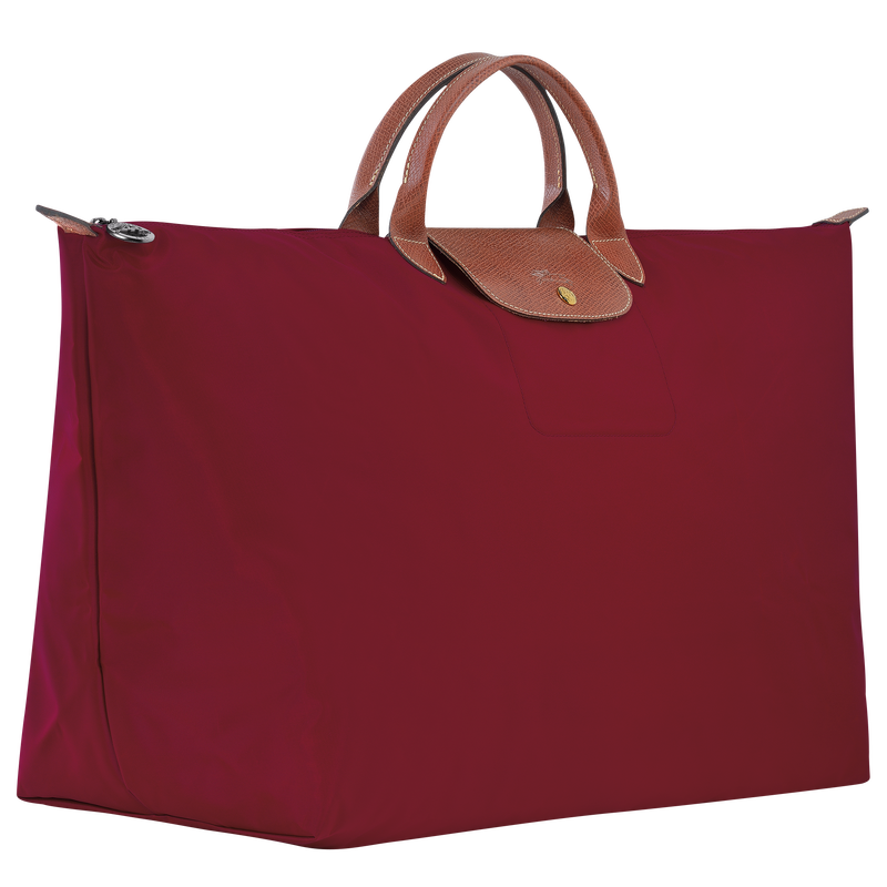 Le Pliage Original M Travel bag , Red - Recycled canvas  - View 3 of 5