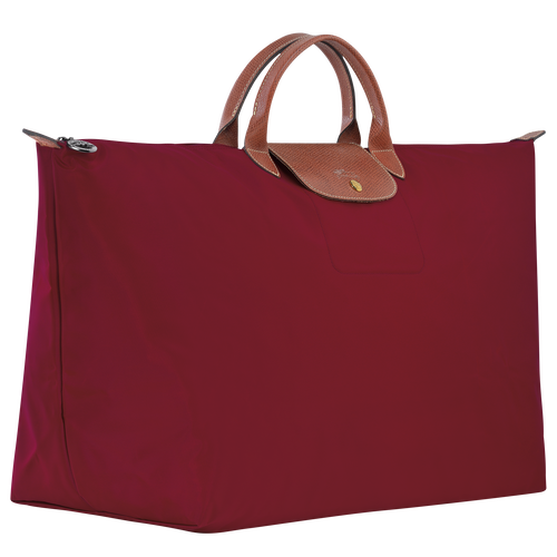 Le Pliage Original M Travel bag , Red - Recycled canvas - View 3 of  5