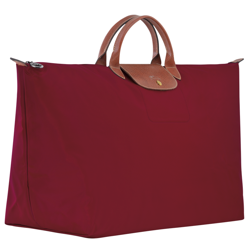 Le Pliage Original M Travel bag , Red - Recycled canvas  - View 3 of  5