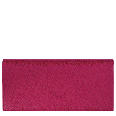 Le Foulonné Continental wallet , Beetroot - Leather