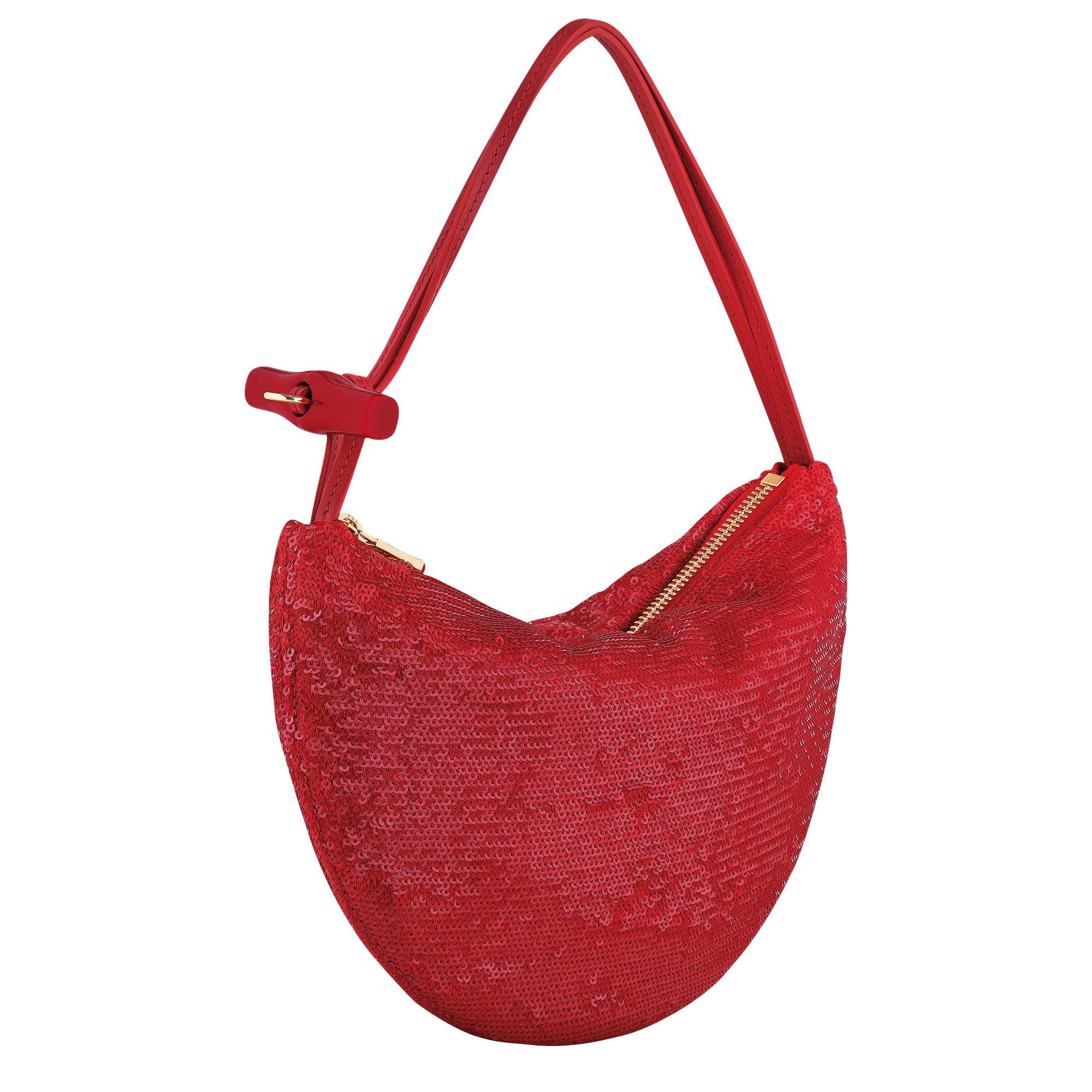 Le Roseau S Clutch Red - Canvas | Longchamp US Le Roseau S Clutch Red - Canvas | Longchamp US