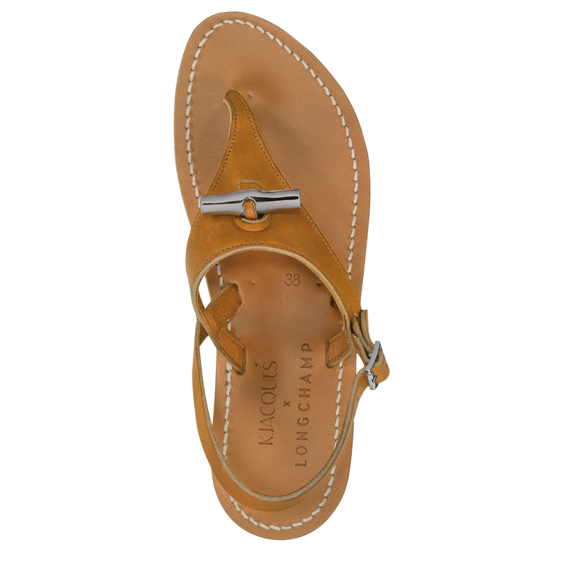 Longchamp x K.Jacques Sandals , Natural - Leather  - View 3 of  3