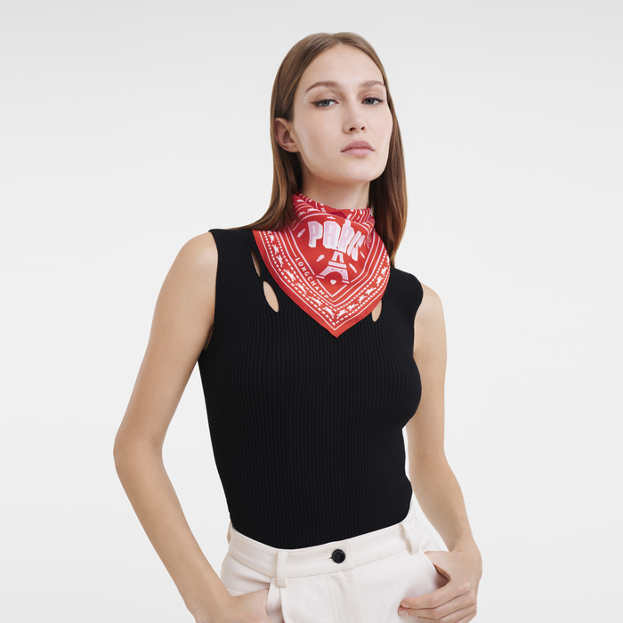 Silk scarf 50 Spring/Summer 2023 Collection Orange (50607SOI017