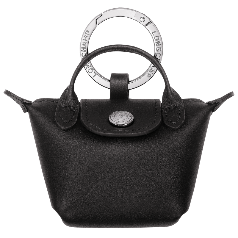 Le Pliage Xtra Key ring , Black - Leather  - View 1 of  1