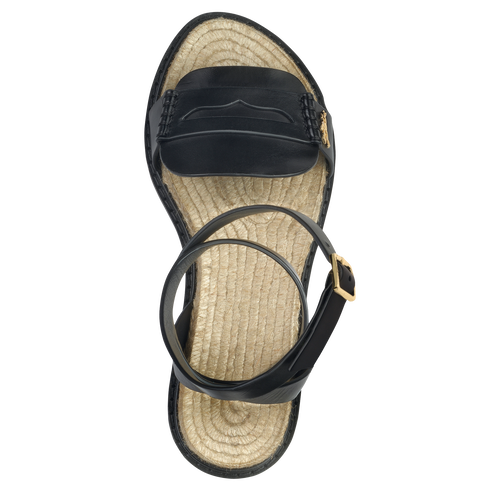 Collectie voor Lente/Zomer 2022 Platte sandalen, Zwart