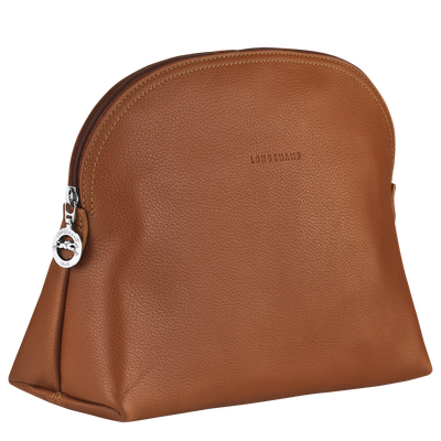 Trousse de toilette Le Foulonné , Cuir - Caramel