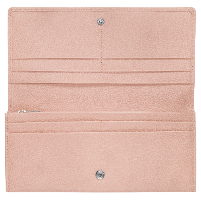 Long continental wallet Le Foulonné Powder (L3044021507) | Longchamp US Long continental wallet Le Foulonné Powder (L3044021507) | Longchamp US