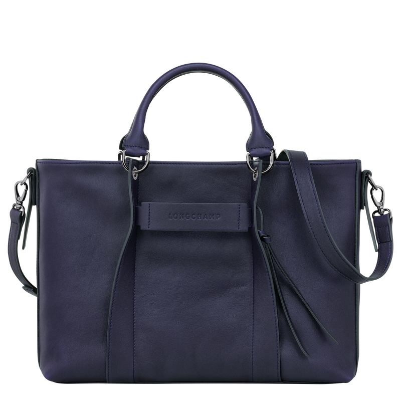 Longchamp 3D L Handbag , Bilberry - Leather  - View 1 of 5