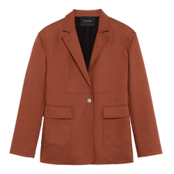 Jacket , Terracotta - Gabardine