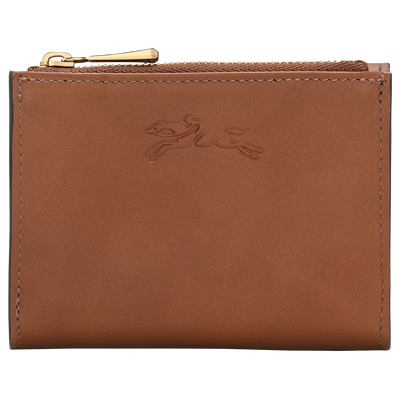Épure Compact wallet, Cognac