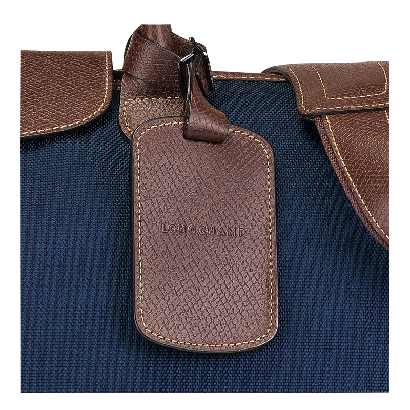 Boxford L Travel bag Blue Recycled canvas Longchamp EN