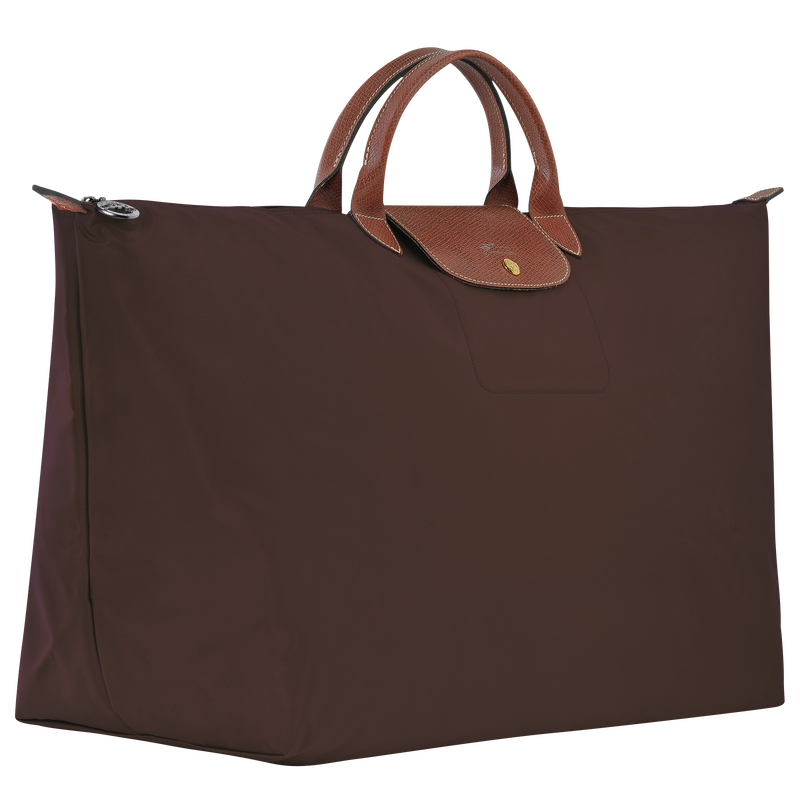 Le Pliage Original M Travel bag , Ebony - Recycled canvas  - View 3 of 5