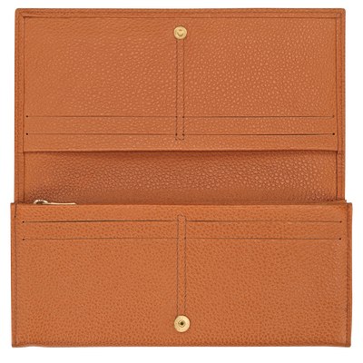 Le Foulonné Long continental wallet, Amber