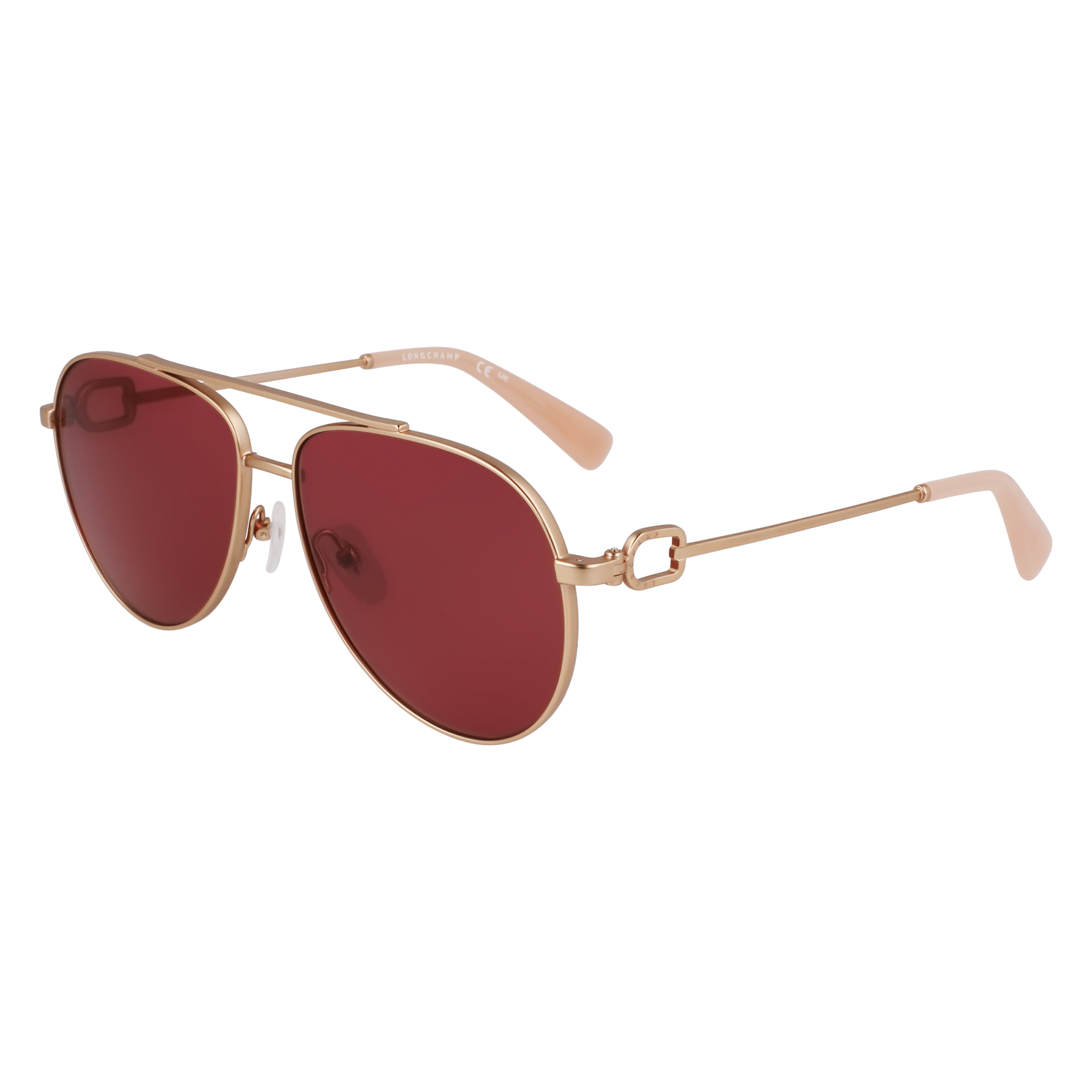 null Sunglasses, Rose Gold/Wine