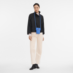 Roseau スマートフォンケース(ストラップ付) , コバルト - レザー