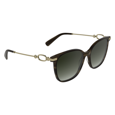 Lunettes de soleil , Ac&eacute;tate - Marron ray&eacute;