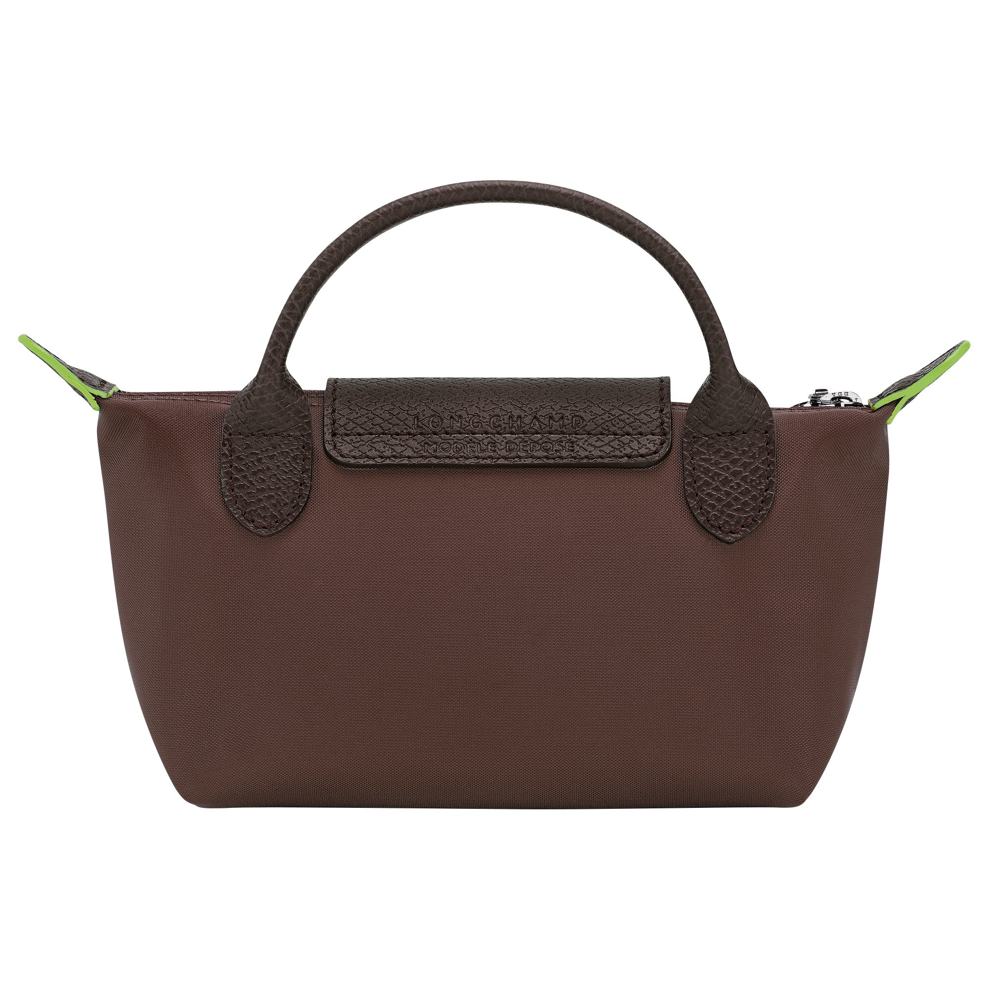 Pouch with handle, Mocha - View 3 of
5 - zoom in Le Pliage Green Pouch with handle, Mocha